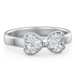 Adorable Bow Cage Ring