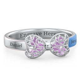 Adorable Bow Cage Ring
