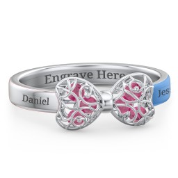 Adorable Bow Cage Ring