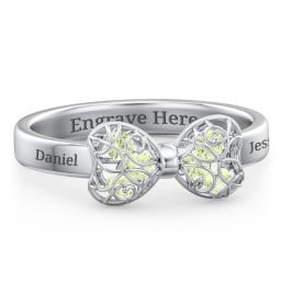 Adorable Bow Cage Ring