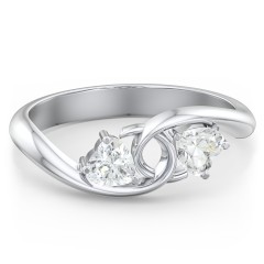 Two of Hearts Pinky Promise Ring