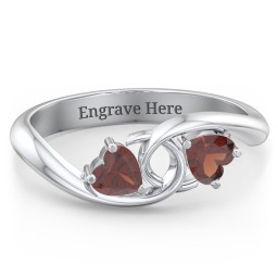 Two of Hearts Pinky Promise Ring