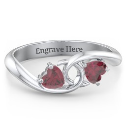 Two of Hearts Pinky Promise Ring