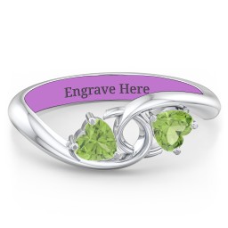 Two of Hearts Pinky Promise Ring