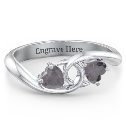 Two of Hearts Pinky Promise Ring