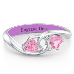 Two of Hearts Pinky Promise Ring