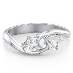 Two of Hearts Pinky Promise Ring