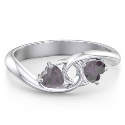 Two of Hearts Pinky Promise Ring