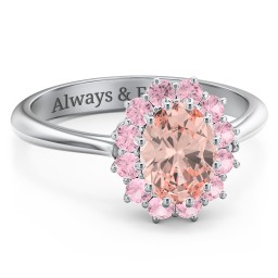 The Lady's Legacy Ring in 925 Sterling Silver with Morganite and Pink Tourmaline