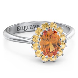 The Lady's Legacy Ring in 925 Sterling Silver with Citrine