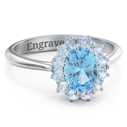 The Lady's Legacy Ring in 925 Sterling Silver with Blue Topaz
