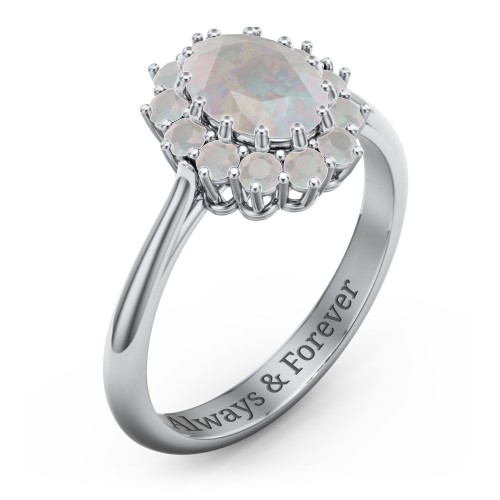 The Lady's Legacy Ring – Sterling Silver with Opal