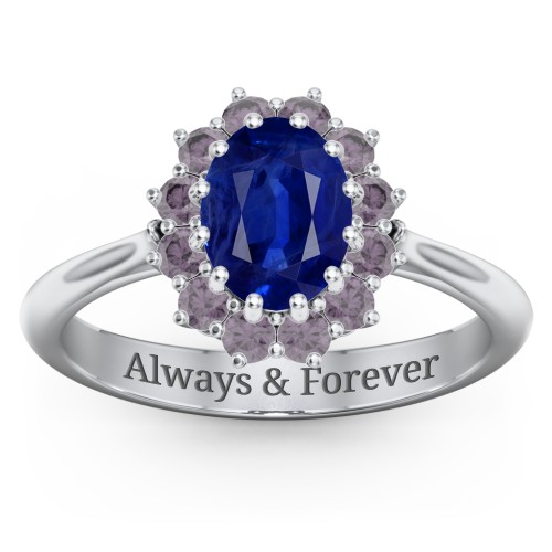The Lady's Legacy Ring – Sterling Silver with Blue Sapphire and Alexandrite