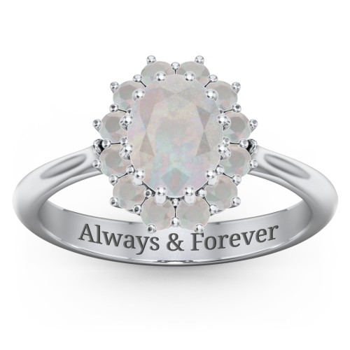 The Lady's Legacy Ring – Sterling Silver with Opal