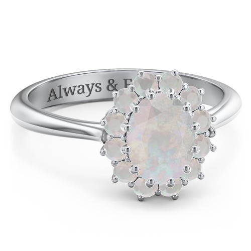 The Lady's Legacy Ring – Sterling Silver with Opal