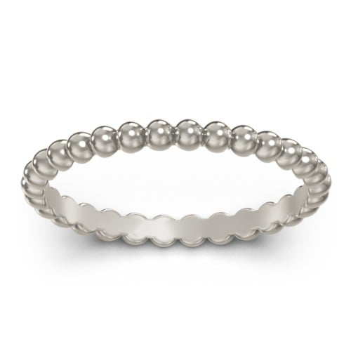 Stackable Beaded Ball Ring
