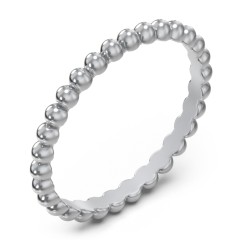 Stackable Beaded Ball Ring