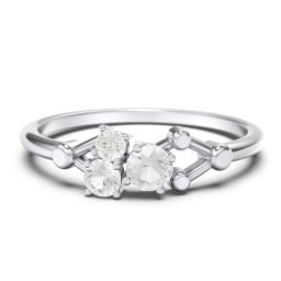 3-Stone Constellation Ring with Gemstones