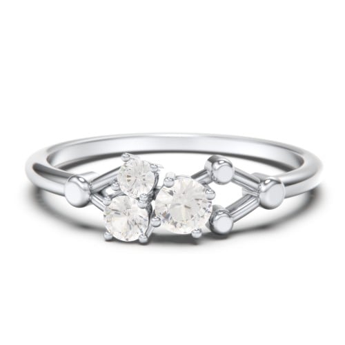 3-Stone Constellation Ring with Gemstones