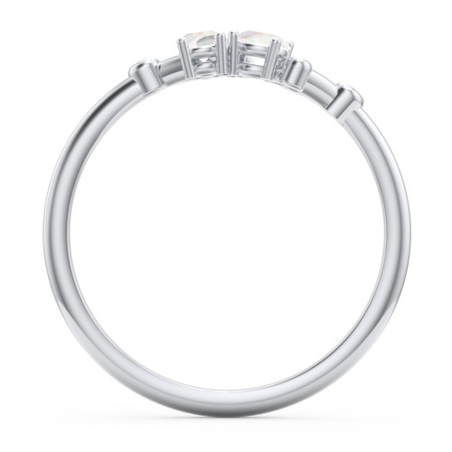3-Stone Constellation Ring with Gemstones – Sterling Silver with Opal