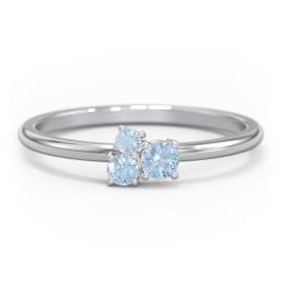 3-Stone Cluster Stackable Ring