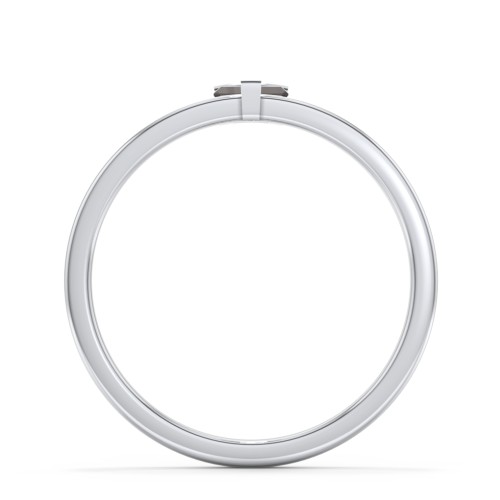 Off-Set Baguette Stackable Ring