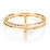 Twisted Cross Ring with Double Band