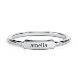 Engravable Bar Ring
