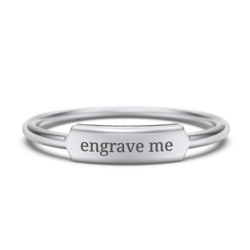 Engravable Bar Ring