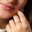 Rainbow Stackable Ring with Pavé Setting – Sterling Silver with Topaz - Rainbow