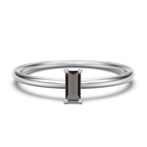 Vertical Baguette Stackable Ring