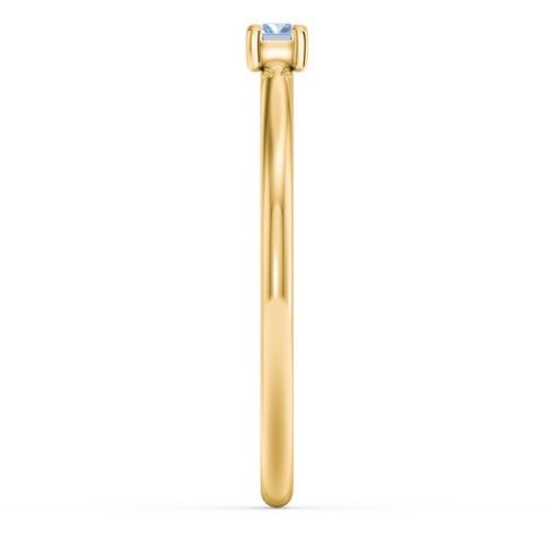 East-West Stackable Baguette Ring