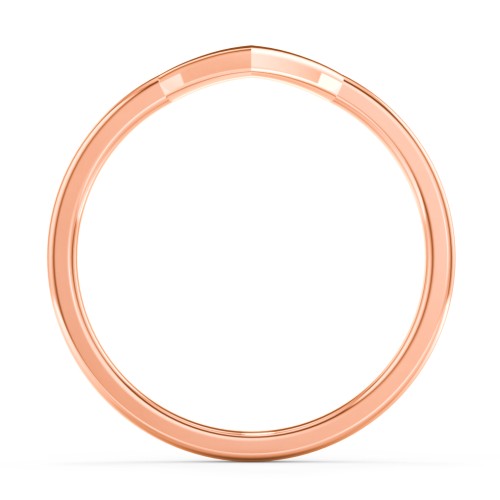 V-Shape Stackable Ring – 9kt Rose Gold