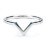 V-Shape Stackable Ring – Sterling Silver