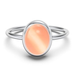 Oval Cab Gemstone Ring