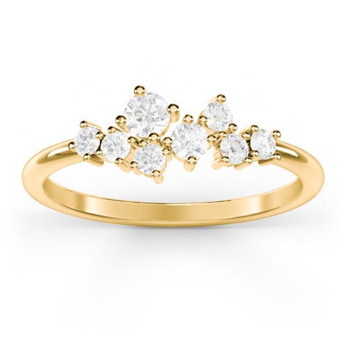 8-Stone Cluster Ring