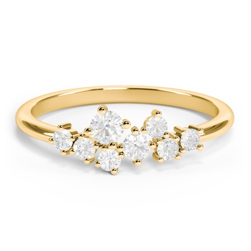 8-Stone Cluster Ring