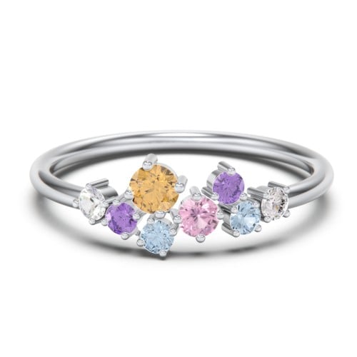 8-Stone Cluster Ring