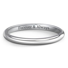 Classic Half Round Wedding Band - 2mm Width