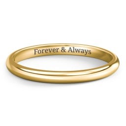 Classic Half Round Wedding Band - 2mm Width