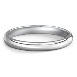 Classic Half Round Wedding Band - 2.5mm Width