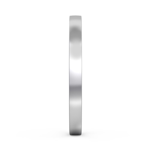 Classic Flat Wedding Band - 2mm Width