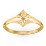 Women's North Star Signet Ring – 18K Gold Plated Silver