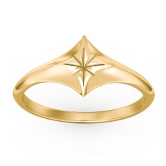 Women's North Star Signet Ring