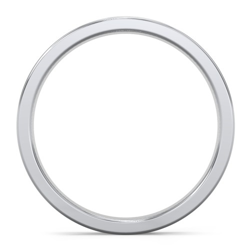 Celtic Trinity Knot Wedding Band with Accents