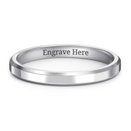Beveled Edge Wedding Band