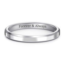 Beveled Edge Wedding Band