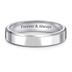 Women’s Beveled Edge Wedding Band