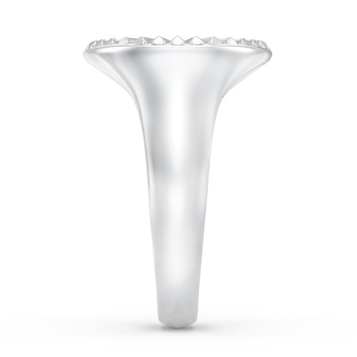 Women’s Sunburst Signet Ring with Birthstone