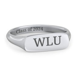 Women's Bar Signet Ring